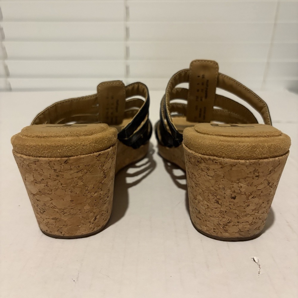 Hush Puppies Bounce Women's Ladies Heeled Sandals Black Size 8 Worn Once - Picture 2 of 4